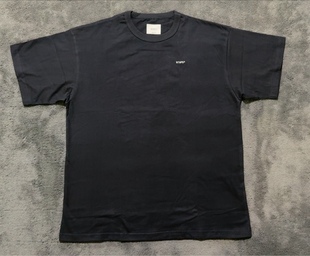 OT制造情侣重磅纯棉小领口短袖T恤日系日潮语文乐WTAPS 25ss