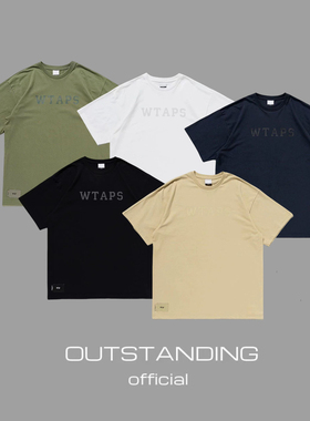 OT制造WTAPS23ss隐藏款情侣经典圆领重磅纯棉基础打底短袖T恤1