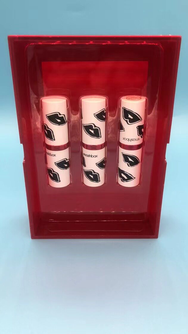 Smashbox口红三只套盒 get fired/black cherry/easy 妆前乳30ml