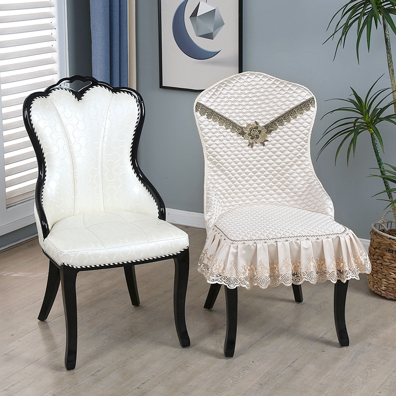 轻奢花雕半扶手椅子套罩凳子套罩