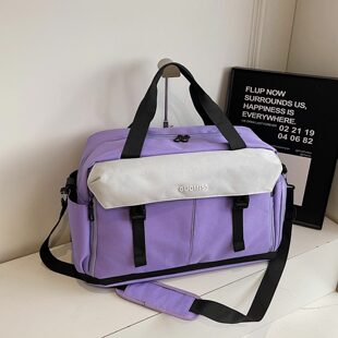 旅行包轻便大容量收纳短途行李包运动健身包女防水干湿分离游泳包