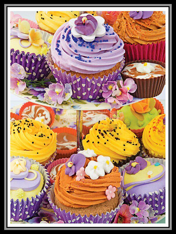 新款餐厅卧室diy方钻满钻钻石画五彩缤纷冰激凌全贴钻点钻十字绣