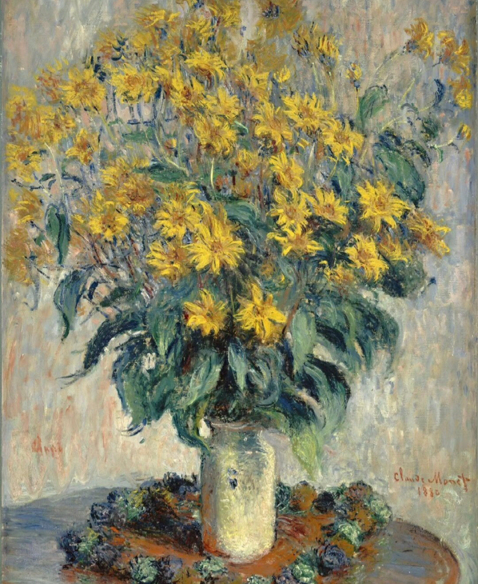 世界名画diy方钻满钻钻石画砖石绣莫奈黄色小雏菊贴钻印花十字绣