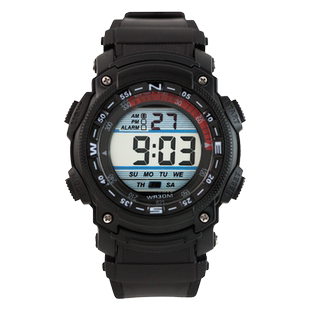 HIIN乐心潮流时尚多功能战术电子表男生夜光户外运动防水学生手表