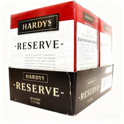 HARDYS夏迪珍藏赤霞珠红葡萄酒5升盒装袋装澳大利亚原装进口红酒
