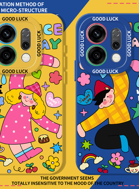 比心男女手机壳适用opporeno15新款14多巴胺13情侣findx9pro/findx8/k12/11涂鸦10超火9/7/6男生5+4se女生3/2