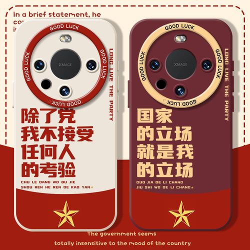 除了党我不接受任何人考验手机壳