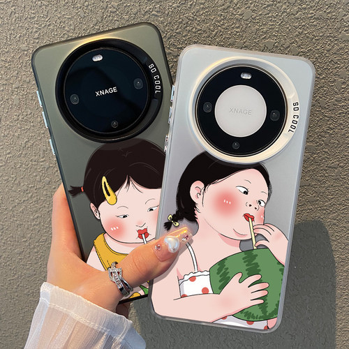 搞怪女孩夏天西瓜个性手机壳