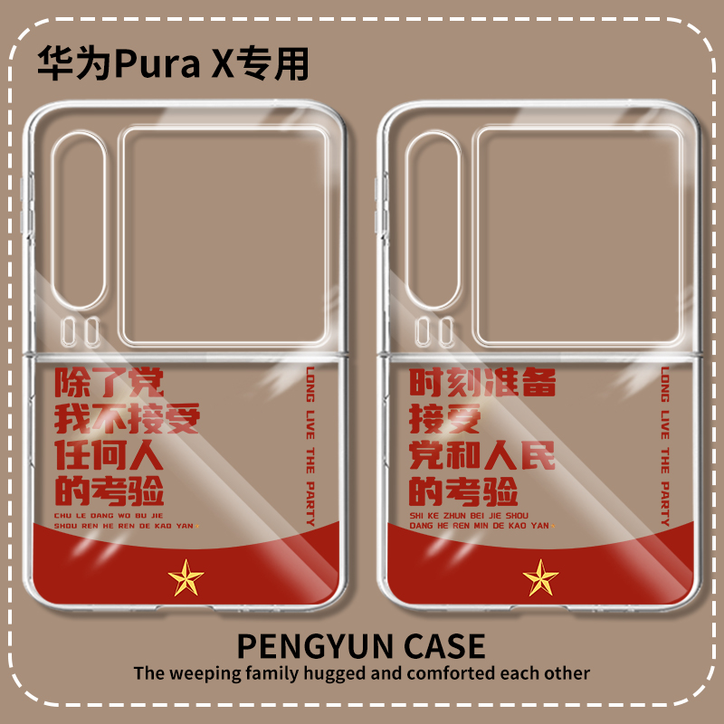 除了党我不接受任何人考验手机壳