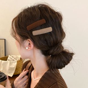 简约百搭发夹边夹女侧边高级感2026新款前额碎发刘海bb夹高端夹子