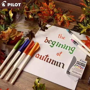 日本pilot百乐平行笔美术美工钢笔鸭嘴笔FP3-15-SS平头笔尖花体英文书法艺术字哥特字体彩色墨囊钢笔