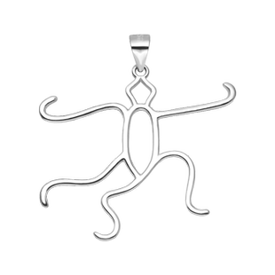 S925纯银吊坠空托随形吊坠托男女镶嵌琥珀蜜蜡松石银托项链吊坠托