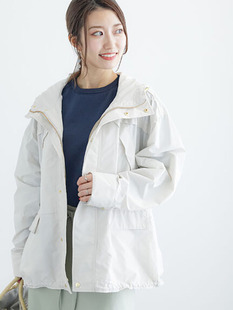 精品日单春季女士休闲连帽口袋外套宽松长袖短款风衣复古高端夹克