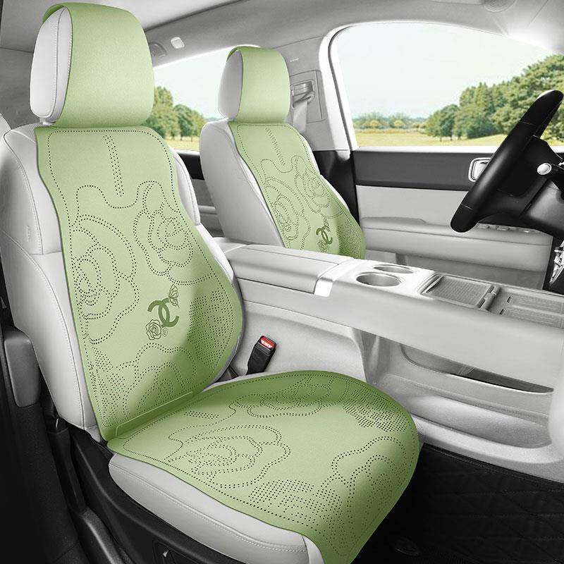 汽车坐垫四季通用半包座椅套翻毛皮马鞍垫A4L奥迪A6L天籁博越座套