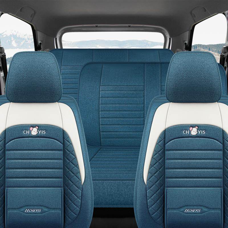 福田蒙派克E风景G7汽车坐垫G9风景V3V5座套中后排连体七座二三座