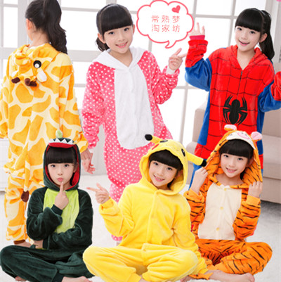 animal Cartoon Conjoined pajamas Flannel children men and women baby lovely dinosaur Pikachu unicorn Toiletin the Children/Baby/Family fitted , Children tracksuit , Tracksuit leotard  category - from Buy2taobao.com to provide professional Taobao agent buy service
