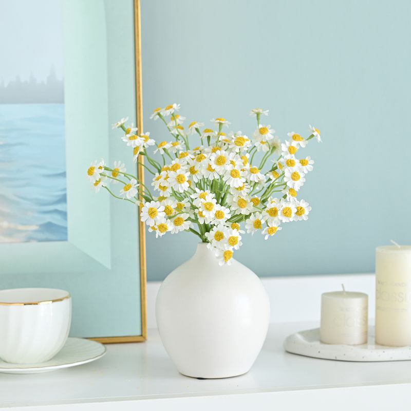 小雏菊假花仿真花绿植客厅摆设餐桌装饰干花花束花艺摆件轻奢高端
