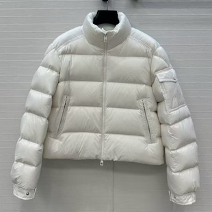 韩版新款百搭定制记忆丝立领国标90白鸭绒H版型短款羽绒服夹克女