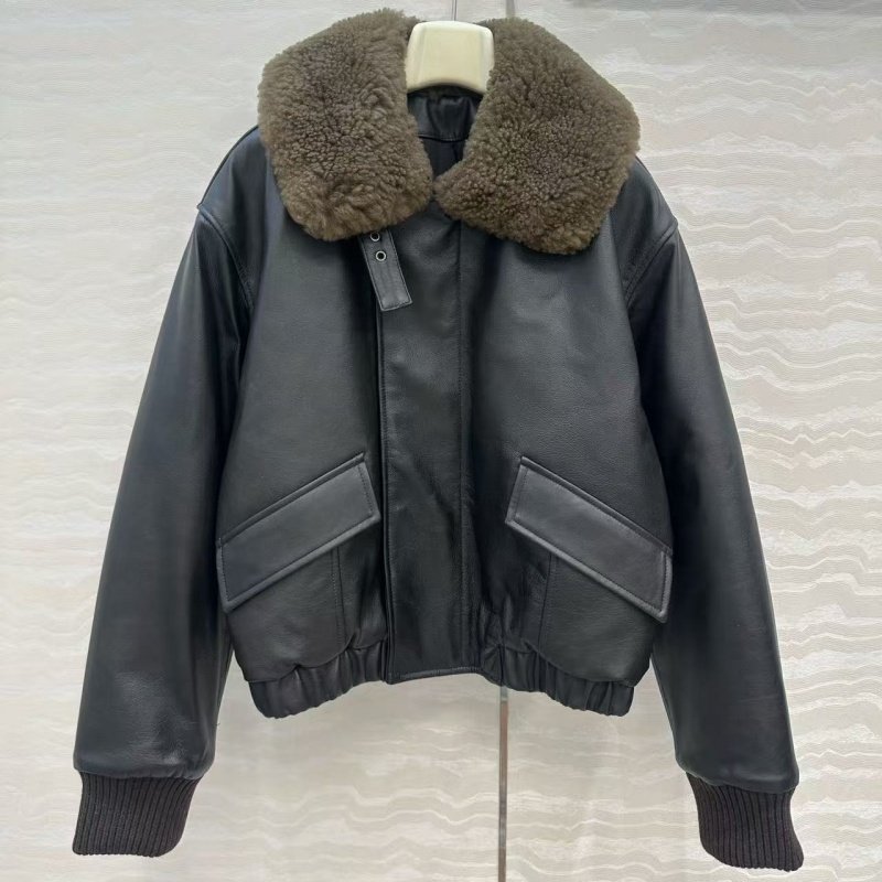 新款泰迪羊羔毛领进口牛皮复古做旧擦色夹棉内衬棉服外套皮衣女,女装/女士精品,皮衣,淘宝优惠券,粉丝福利购,淘宝优惠卷
