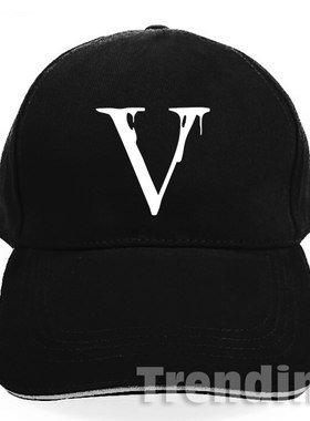 明日之子周震南同款厂牌V LOGO帽子周边男女遮阳帽嘻哈鸭舌青年帽