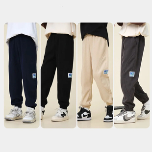 男女童春秋休闲百搭舒适灯芯绒长裤 小猪家儿童长裤 160码 110