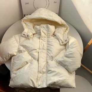 秋冬上新!110-130码儿童羽绒服女童秋冬厚实保暖亮面羽绒服