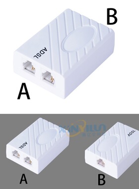 ADSL 美式滤波器 语音分离器 RJ11 6P2C 电话插座 电话滤波器