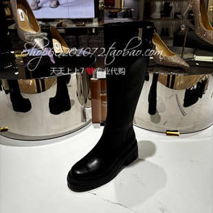 Staccato/思加图2025冬季女靴骑士靴长靴粗跟增高高筒靴女EEZ42