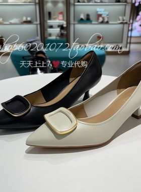 Le saunda莱尔斯丹2025春季女鞋通勤细高跟鞋浅口尖头单鞋6M52303