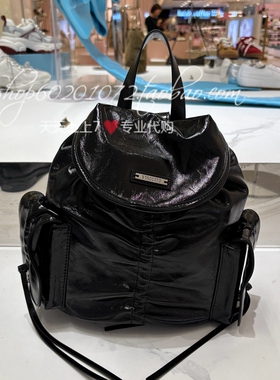 思加图2025夏季女包黑糖芭蕾双肩包百搭多功能时尚背提包女 X8220