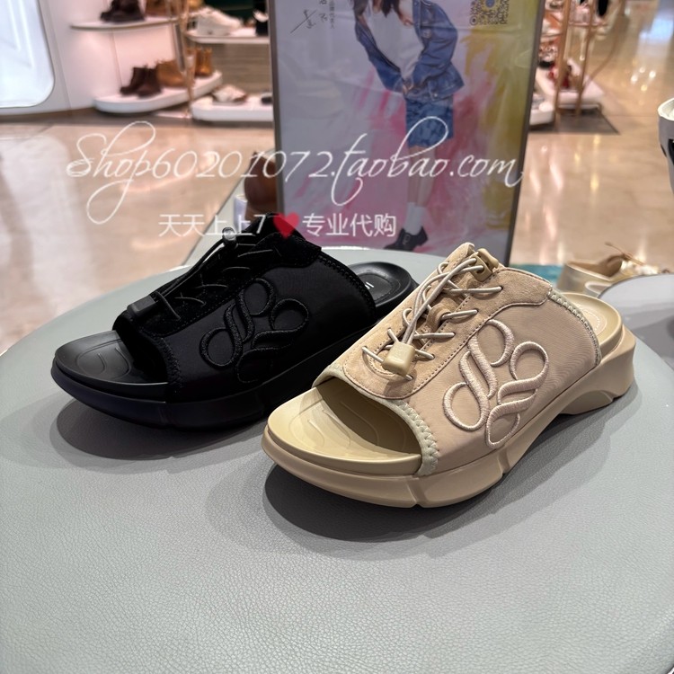 真美诗2025夏女鞋休闲百搭一字拖图片