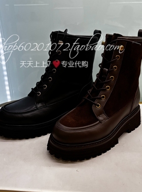 tigrisso蹀愫2025冬季女靴增高保暖马丁靴厚底中筒短靴TA65702-52