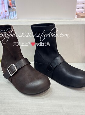 MIO米奥冬季女中筒弹力瘦瘦靴
