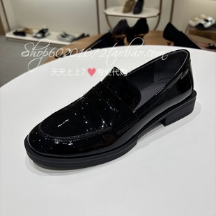 复古风女单鞋 一脚套乐福鞋 女鞋 6M33106 saunda莱尔斯丹2025春季