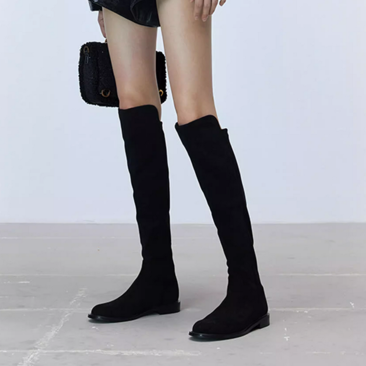 思加图2025冬季女靴显瘦过膝靴女