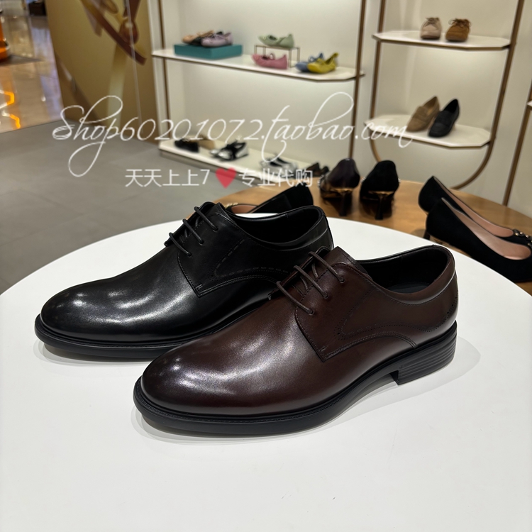 莱尔斯丹2025春男鞋商务正装皮鞋