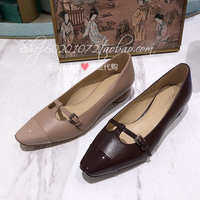 蹀愫单鞋通勤方头浅口女鞋秋季