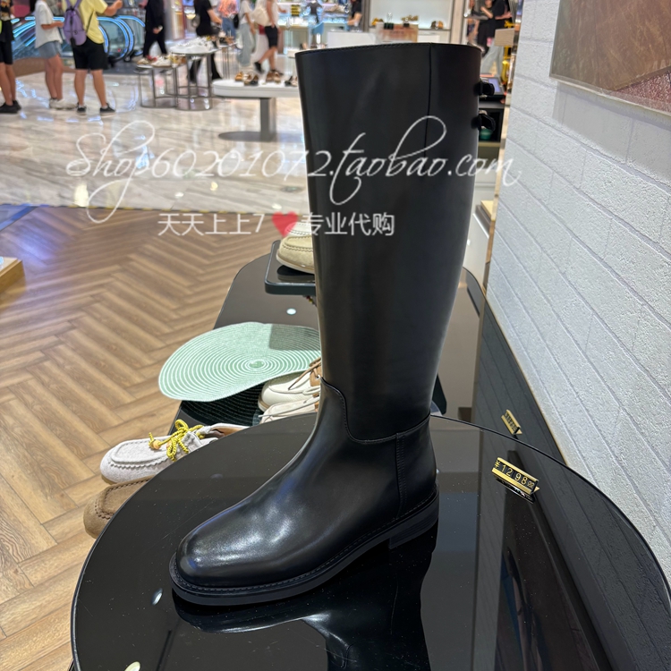 娜冉2025冬季女靴时尚平跟女长靴