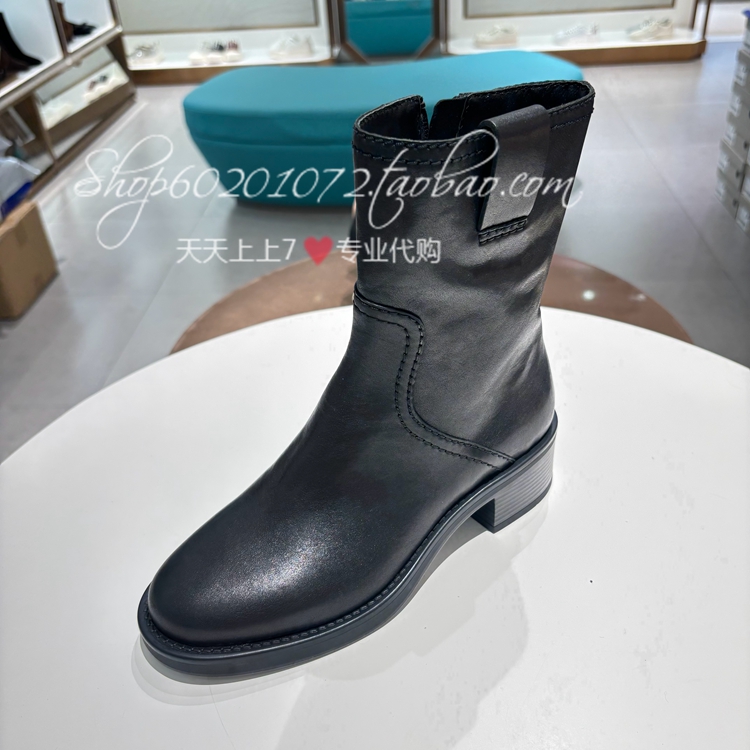 莱尔斯丹2025冬季女靴烟筒靴短靴