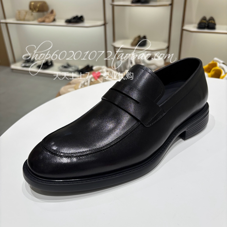 莱尔斯丹2025春季男鞋套脚乐福鞋