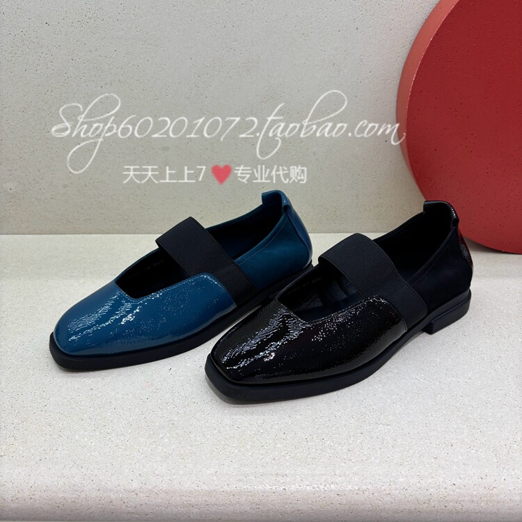 achette/雅氏2025秋季女鞋优雅浅口玛丽珍鞋平跟方头单鞋女 5T42