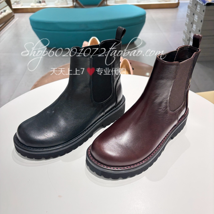 莱尔斯丹2025冬季女靴烟筒靴短靴