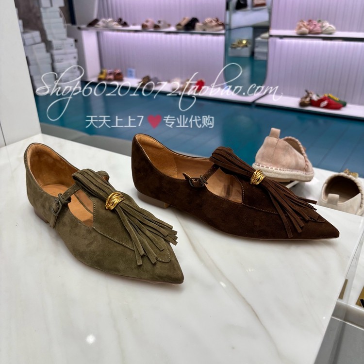 Joy&Peace真美诗2025秋季女鞋流苏小皮鞋T字带玛丽珍单鞋女YVV45