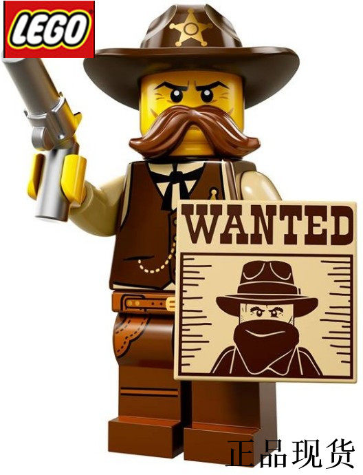 乐高lego 抽抽乐第十三季 71008 #2 西部警长 原封