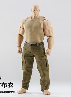 INART MORFIG1/12WWE壮男C4麦克法兰7寸adam范马壮MUFF背心工装裤