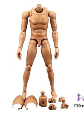 现货CKTOYS 1/6兵人素体新版窄肩 男素体适合HT DAM等1:6兵人头雕