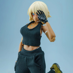 112CRAZY FIGURE6寸机娘窝之壳romankey女素体背心工装裤可动人偶