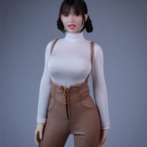 现货 Z6TOYS 1/6女兵人头雕 亚洲可动眼表情女头雕 ZC017
