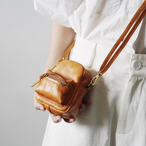 MISKSOLA书包迷你复古斜挎包