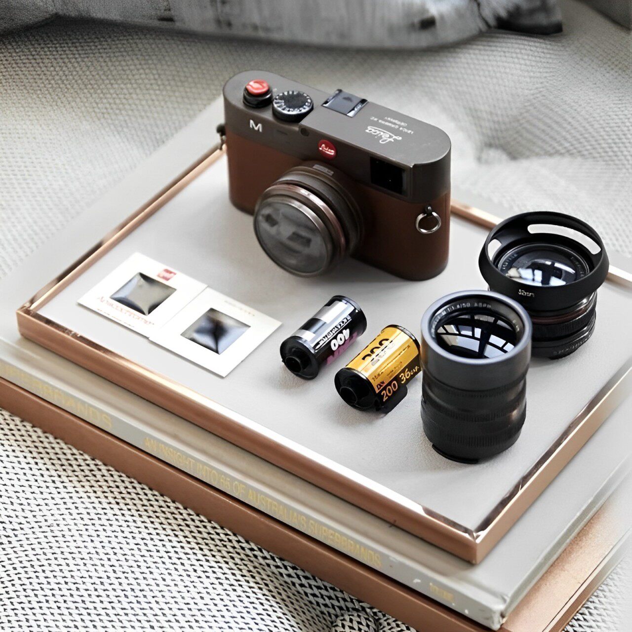 徕卡微单相机玩具模型手持影楼样板间道具装书房卧室装饰品摆件